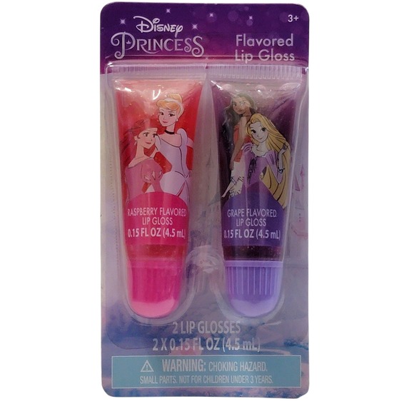Disney Princess Frozen Barbie Flavored Lip Balm Gloss Lot of 4 2 Pks Girls Kids - Picture 6 of 9